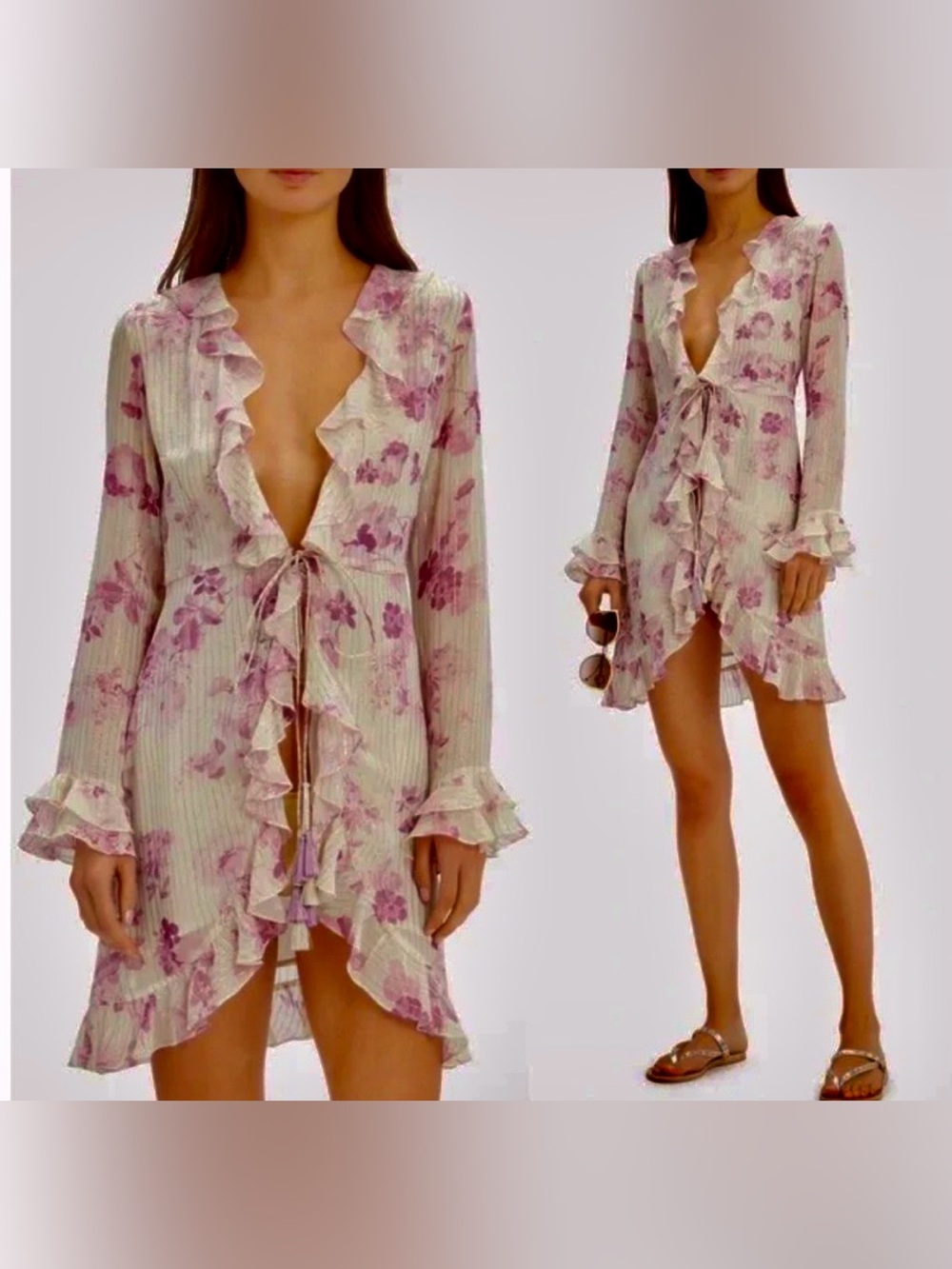 Rococo Sand Lilac Mini Cover Up